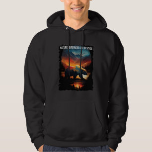 Nature Never Goes Out Of Style bear hiking camping Hoodie