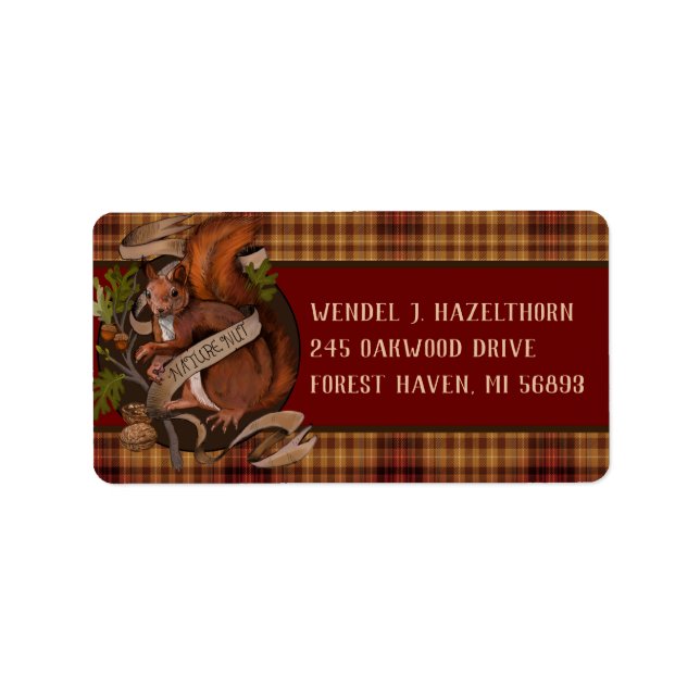 Nature Nut Squirrel Label (Front)