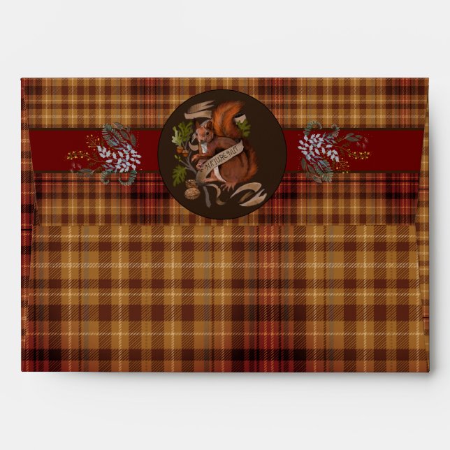 Nature Nut Squirrel Label Envelope (Back (Top Flap))