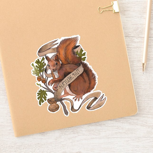 Nature Nut Squirrel Sticker (Notebook)