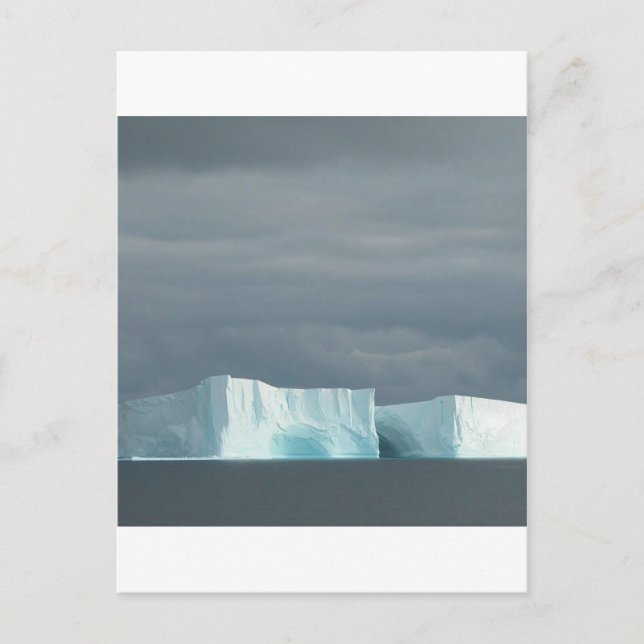 Nature Ocean Glacier Twins Postcard (Front)