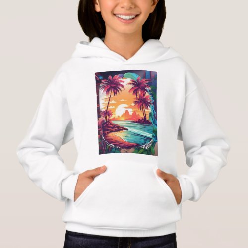 Nature of beauti awesome print cotton hoodies 