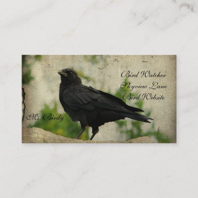 Nature Of The Blackbird Business Card (Front)