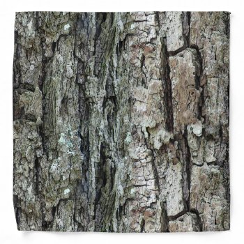 Nature Old Pine Bark Bandana by KreaturFlora at Zazzle