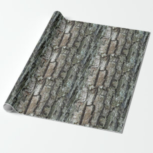 Nature Old Pine Bark Wrapping Paper