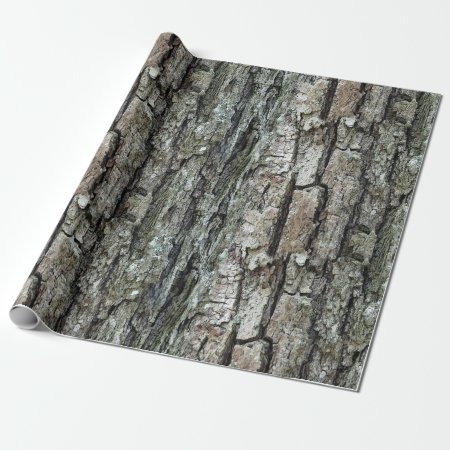 Nature Old Pine Bark Wrapping Paper