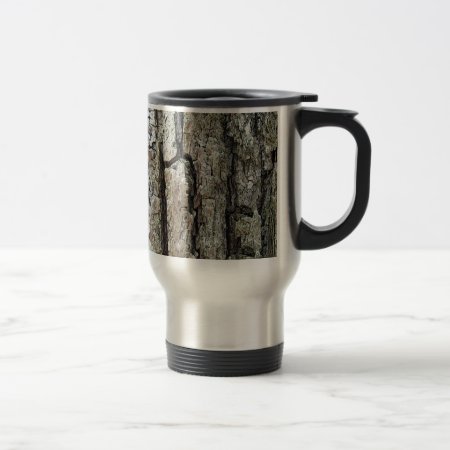 Nature Old Pine Tree Bark Travel Mug