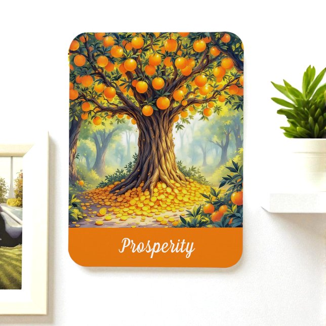 Nature Orange Tree Wealth Abundance Prosperity Magnet (Creator Uploaded)