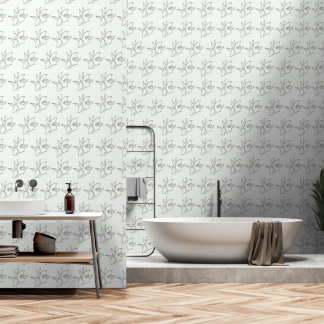 Nature Orchid Flower Pattern Design  Wallpaper