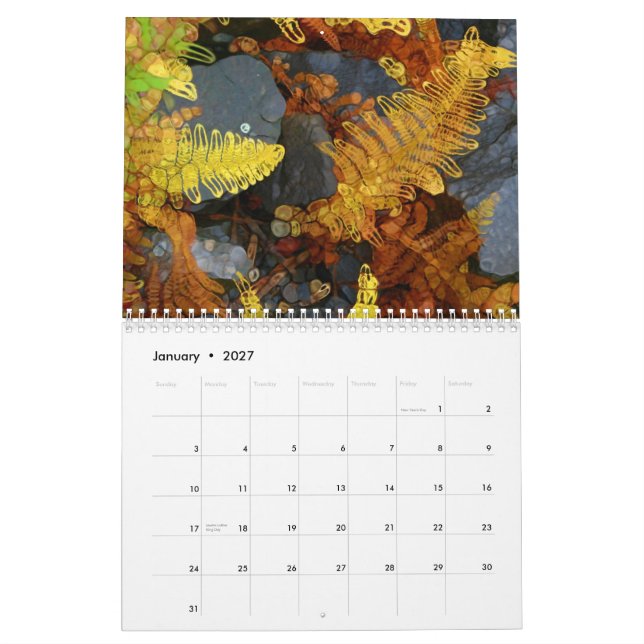 Nature - Paintography Style Calendar (Jan 2027)