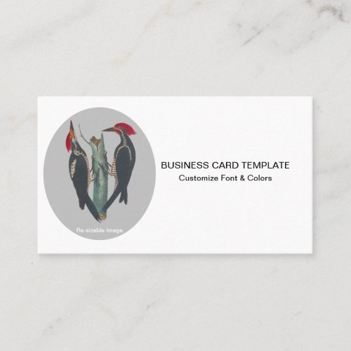 Nature Pair of Wild WoodPeckers Business Card