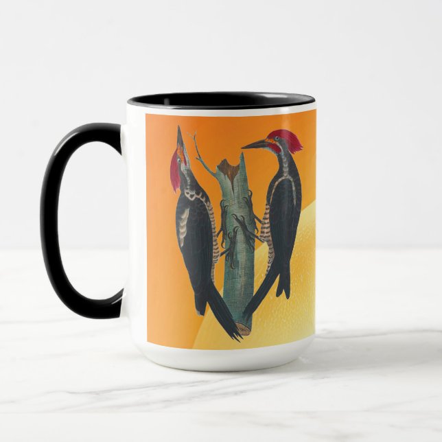 Nature Pair of Wild WoodPeckers Mug (Left)