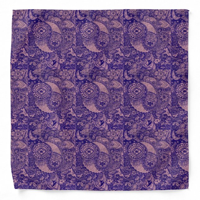Nature Paisley Designs Bandana (Front)