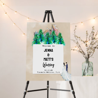 Nature Park Wedding Foam Poster