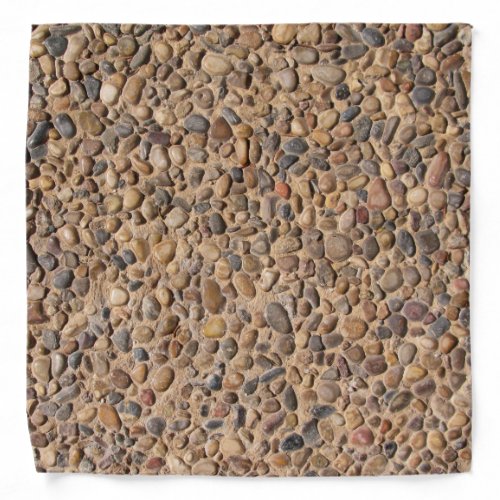 Nature Pebble Stones Photo Bandana