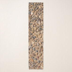 Nature Pebble Stones Photo Scarf