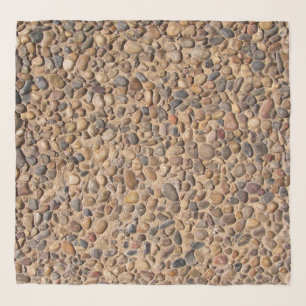 Nature Pebble Stones Photo Scarf