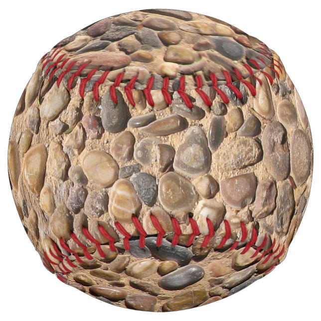 Nature Pebble Stones Photo Softball (Front)