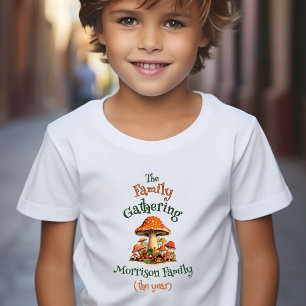 Nature Personalize Boy Girl Retro Family Reunion Toddler T-shirt