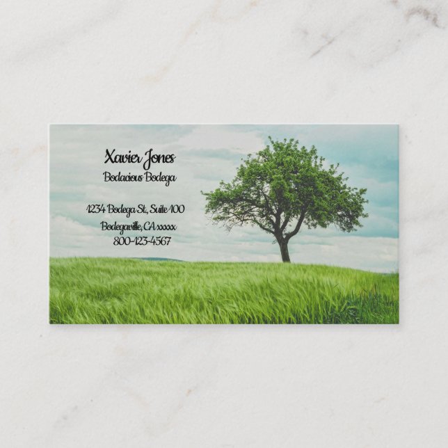 Nature personalized business card (Front)