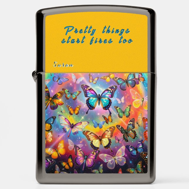 Nature - Personalized (w/ Name or Initial) Zippo Lighter (Front)