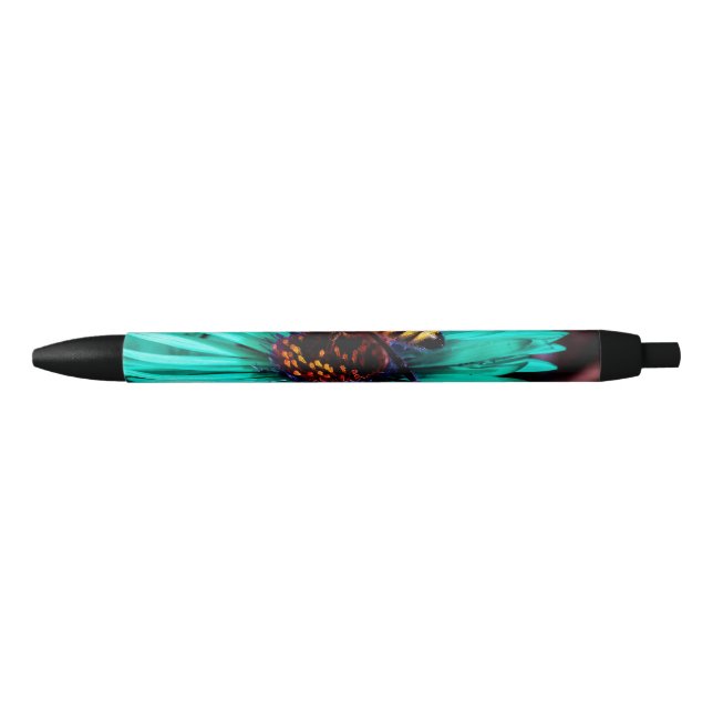 Nature Photo of a Bumble Bee on a Flower Pen (Front)