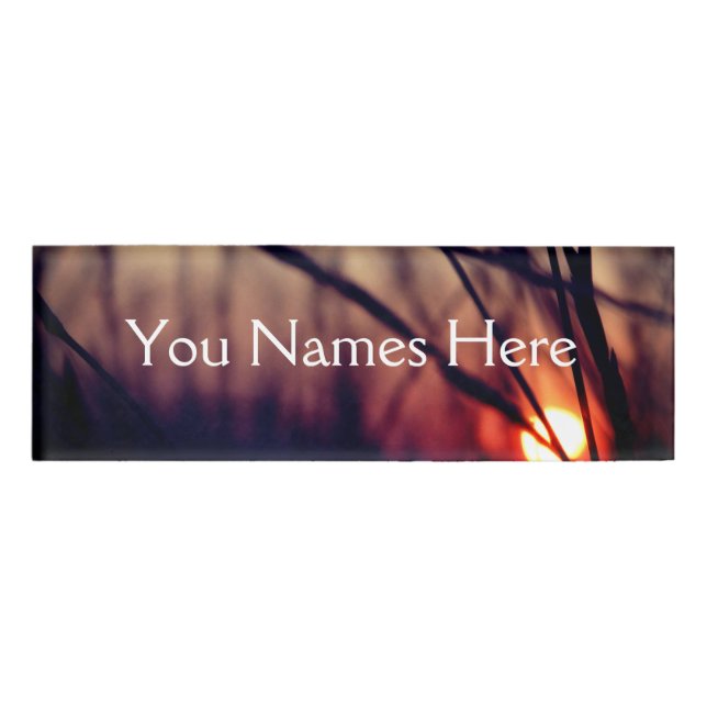 Nature Photo Small Rectangle Name Tag (Front)