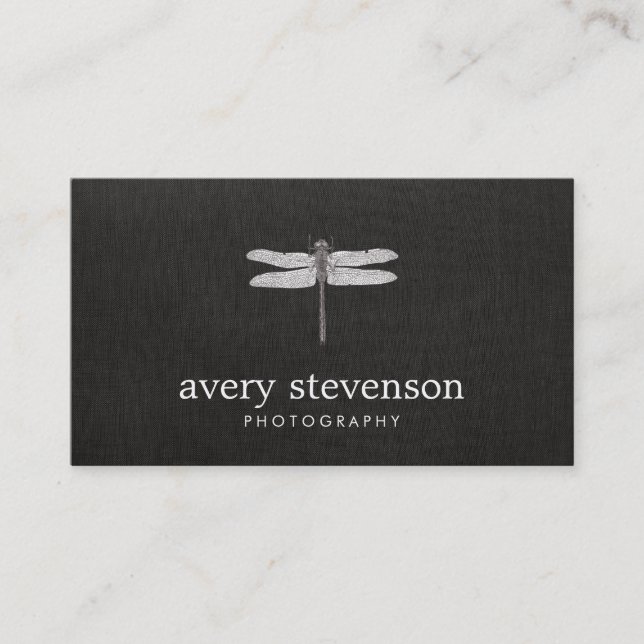 Nature Photography Dragonfly Business Card (Front)