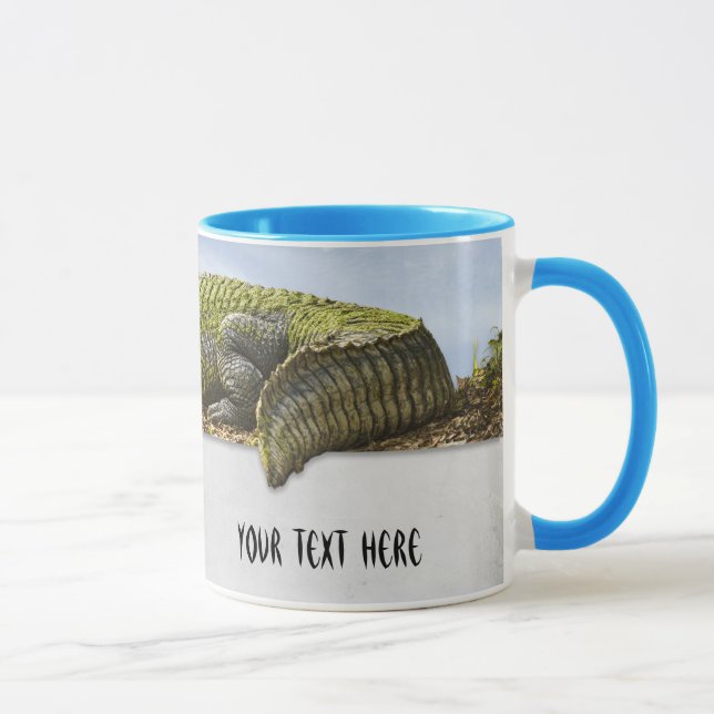 Nature Photography Huge Gator Panoramic Cut Out Mug (Right)