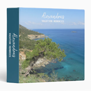 Nature Photography Mediterranean Vacation Memories 3 Ring Binder