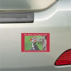 Nature Photography Pileated Woodpecker Birder Car Magnet