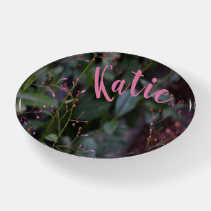 Nature Photography Pink Garden Flowers Floral Paperweight