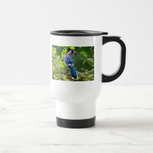 Nature Photography Shy Blue Jay Apparel Gifts Travel Mug