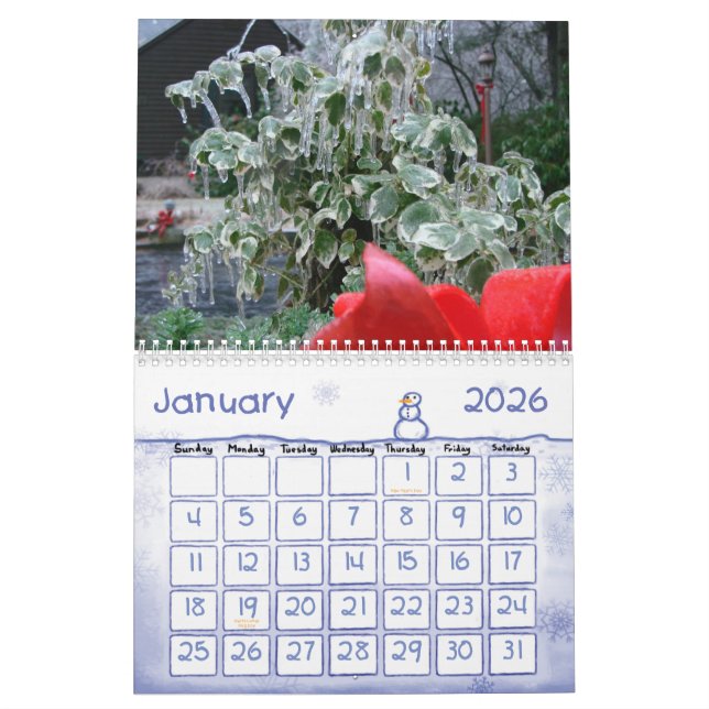 Nature Photos Calendar (Jan 2026)