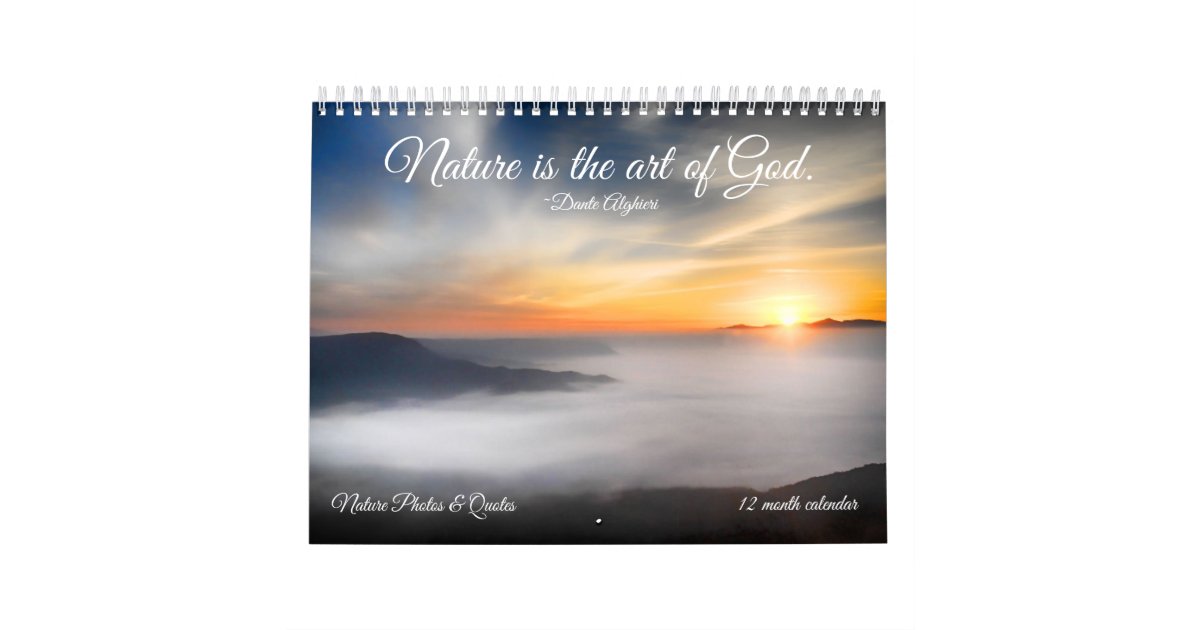 Nature Pics January Calendar Quotes