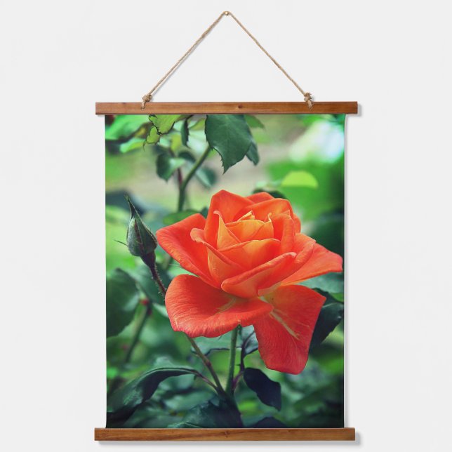 Nature Pink Rose Flower-46458 Hanging Tapestry (Front)