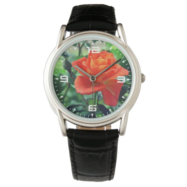 Nature Pink Rose Flower-46458 Watch (Front)