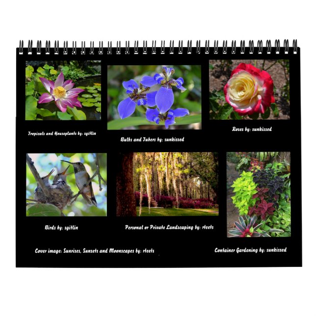 Nature. Plants and Scenery by Dave's Garden Calendar (Back)