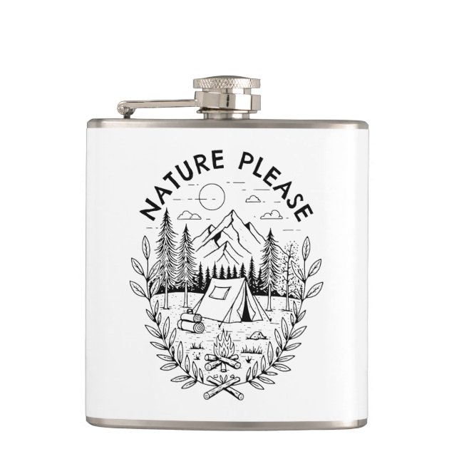Nature Please Flask (Front)