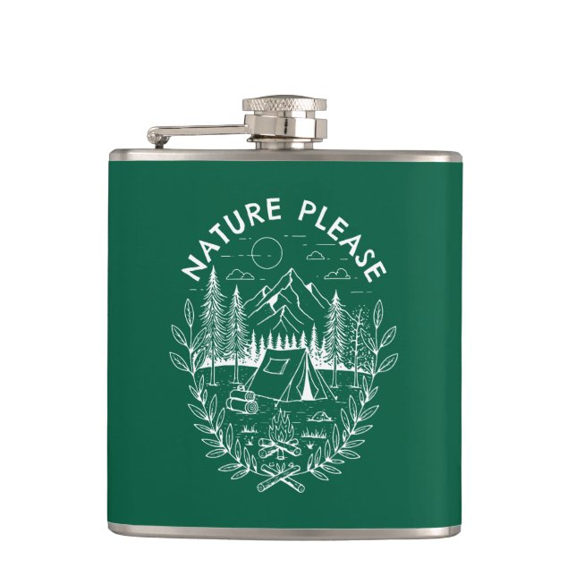 Nature Please Flask (Front)