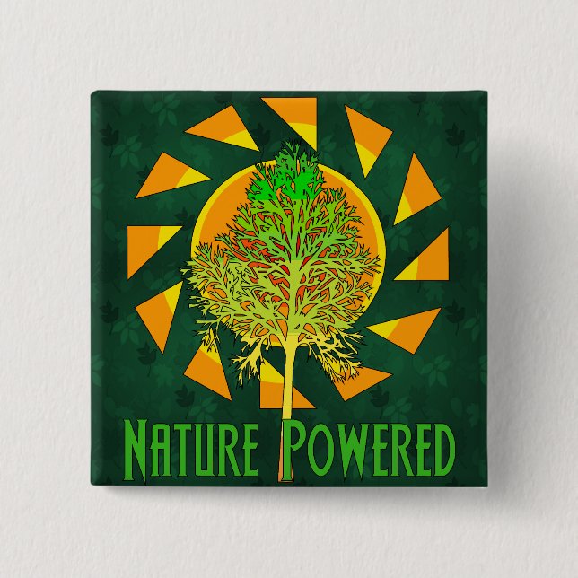 Nature Powered Button (Front)