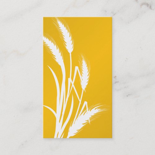 Nature Print - Yellow Wheat Business Cards