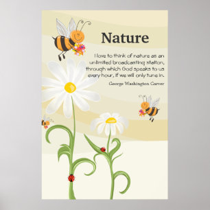 Nature Quote - George Washington Carver Poster