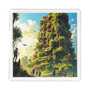 Nature Reclaims Urbanity Acrylic Tray