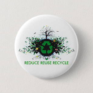 Nature Recycles Pinback Button