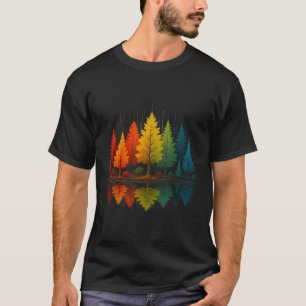 Nature Reflection Forest Trees Outdoor Wildlife Hi T-Shirt