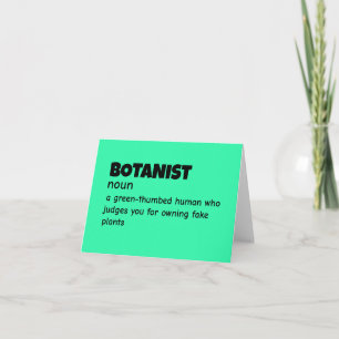 Nature Researcher Funny Definition Letterpress Thank You Card