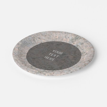 Nature Rock Photo Geology Texture Any Text Paper Plates