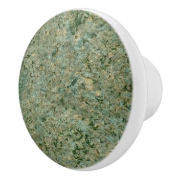 Nature Rock Photo Geology Texture Green Ceramic Knob by KreaturRock at Zazzle