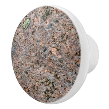 Nature Rock Photo Geology Texture With Moss Ceramic Knob by KreaturRock at Zazzle